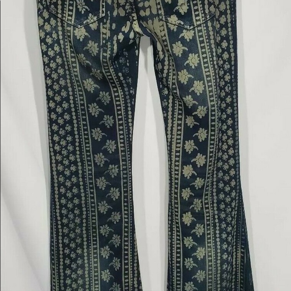 RARE FREE PEOPLE BALI painted super flares sz 28 - Picture 5 of 8